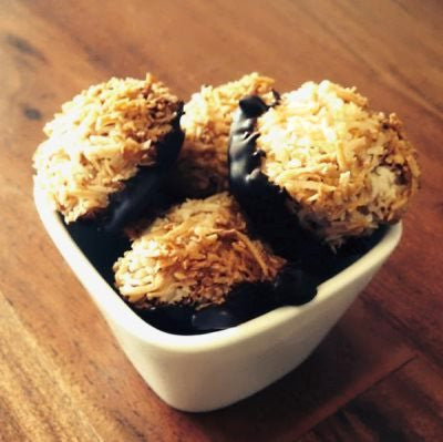 Chocolate Dipped Coconut Macaroons - Gluten Free!